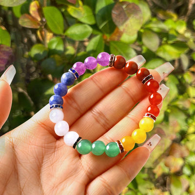 4 มม/6 มม/8 มม/12 มม ทําด้วยมือ คริสตัล 7 ชาคร้า แบรนเซลท์ ความยาว 18 ซม.
