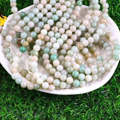 She Tai Jade Round Bead Natural Crystal Gemstone ขนาดข้อมูลอื่นๆ กระดานข้อมูลอ่อนสําหรับการทําเครื่องประดับ DIY