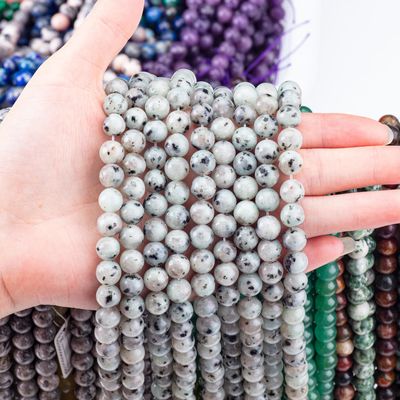 8MM สวยธรรมชาติ Kiwi กลีบ Jasper ทําเครื่องประดับ สร้อยคอ สร้อยข้อมือ ใบหู