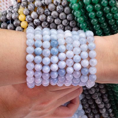 หินแท้แท้ แสง Aquamarine สายข้อมูลกระสุนลอย ธาตุคริสตัลเพชรธรรมชาติสําหรับการทําเครื่องประดับ DIY