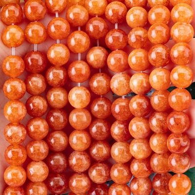 8MM คริสตัล ดําแดง Aventurine การรักษา Gemsotne รอบ ผงผงผงสําหรับเครื่องประดับมือ