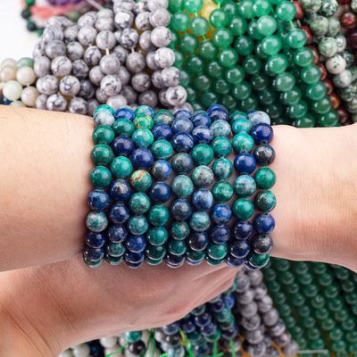 8 มม สี Lapis Lazuli พระหินแท้ พระหินคริสตัลเพื่อทําเครื่องประดับ