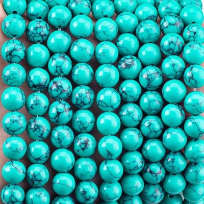 8MM สีเขียวสีเทอร์คิวส์ ขนาดใหญ่ หลอดสําหรับเครื่องประดับ ทําข้อมือ สร้อยคอหู