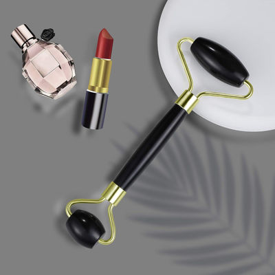 หินอ๊อบซิเดียนสีดํา หินคริสตัลธรรมชาติ Jade Roller