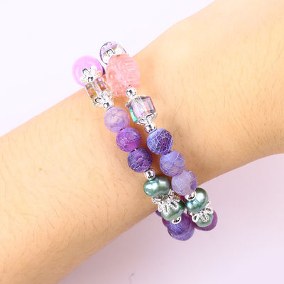 8 มม มือสร้าง DIY อากาตระกูลคริสตัลกลมข้อมูลกระดาษปรับระดับสองชั้น