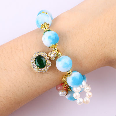 สร้อยข้อมือหินแท้ สร้อยข้อมือหินเพชรธรรมชาติ สร้อยข้อมือหินเพชรธรรมชาติ สร้อยข้อมือที่ปรับได้ สร้อยข้อมือสําหรับงานเลี้ยง
