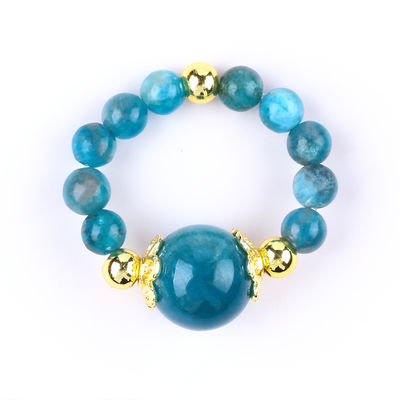 4MM Apatite ขนาดเล็กข้อมูลกระสุน การรักษาพลังงานคริสตัลกลมกระชับข้อมูลกระสุนแหวนสําหรับการสวมทุกวันและปาร์ตี้