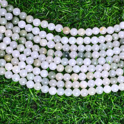 TianShan สี Emerald Green Round Bead Natural Crystal Gemstone ขนาดข้อมูลอื่นๆ ข้อมูลอื่นๆ สําหรับการทําเครื่องประดับ DIY