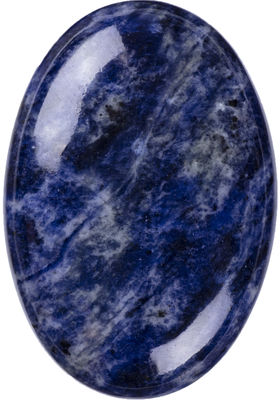 หินปาล์ม Sodalite สวยธรรมชาติ Sodalite Pocket Gemstone Sodalite หินกังวลสําหรับการบรรเทาความเครียด