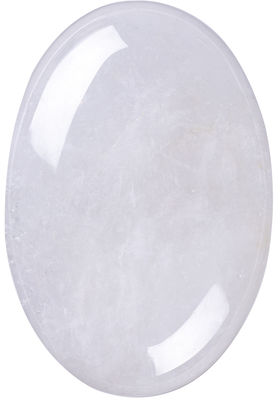 หินควอตซ์ใสธรรมชาติ หินปาล์ม Unisex Oval หินควอตซ์ใส สําหรับ Reiki พลังงาน Chakra การสมาธิ ปลดความกังวล