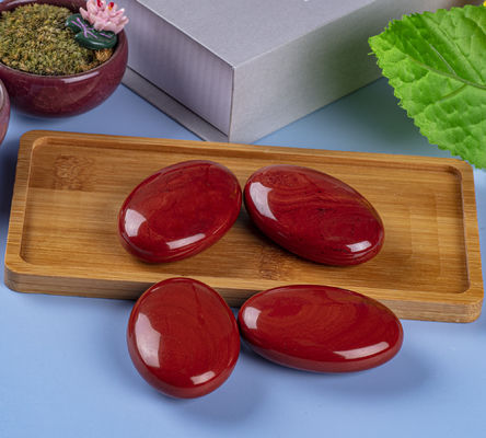 หินปาล์มเพชรสีแดงธรรมชาติ รักษากระเป๋าเคลือบ หินหินปาล์มเพชรสีแดง หินกังวลที่ไม่ปกติ ปล่อยความกังวล