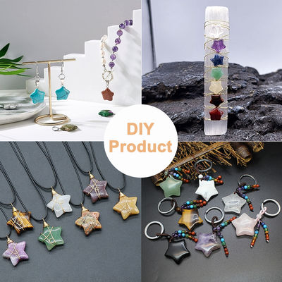 หินเพชรดาว รักษาคริสตัล หินดาวสําหรับเครื่องประดับ DIY