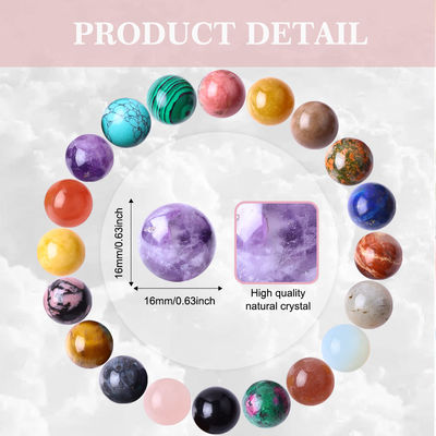 หลากหลาย 16 มิลลิเมตร Healing Crystal Sphere Ball สําหรับตกแต่งบ้าน