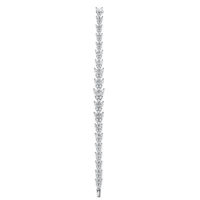 สร้อยข้อมือเทนนิส 18K ทองคํา หวานหู Moissanite
