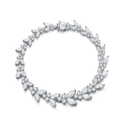 สร้อยข้อมือเทนนิส 18K ทองคํา หวานหู Moissanite