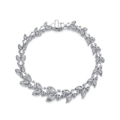 สร้อยข้อมือเทนนิส 18K ทองคํา หวานหู Moissanite