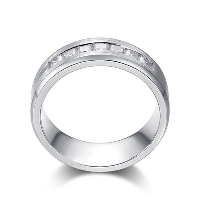 18k ทอง Moissanite แหวนหมั้นเพชร สีที่กําหนดเอง
