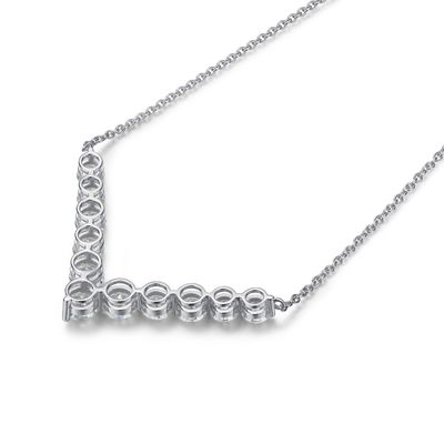 18k ทอง Moissanite เพชร Smile Necklace Pendant สําหรับการให้ของขวัญ