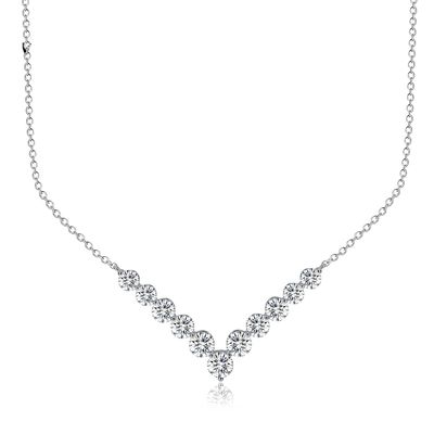 18k ทอง Moissanite เพชร Smile Necklace Pendant สําหรับการให้ของขวัญ