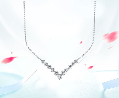 18k ทอง Moissanite เพชร Smile Necklace Pendant สําหรับการให้ของขวัญ