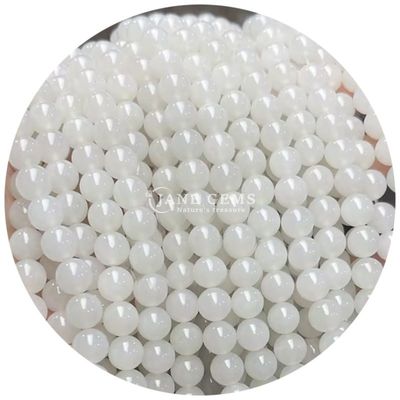 ขายปลีก กลมหินธรรมชาติ ลูกบัว กลมหินอ่อน ลูกบัวหินแท้ อุปกรณ์เสริม 8 มิลลิเมตร Aquamarine ลูกบัวอ่อนสําหรับเครื่องประดับ DIY