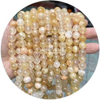 ขายปลีก กลมหินธรรมชาติ ลูกบัว กลมหินอ่อน ลูกบัวหินแท้ อุปกรณ์เสริม 8 มิลลิเมตร Aquamarine ลูกบัวอ่อนสําหรับเครื่องประดับ DIY