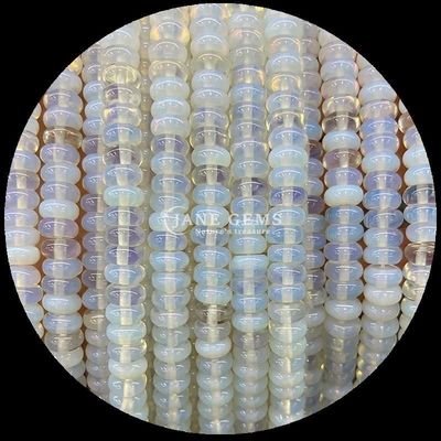 ธ อร์หินหล่อ ขนาดที่กําหนดเอง Rondelle Abacus รูปทรงหินหล่อ Opalite เซลล์ทอง ธ อร์หินหล่อ ธ อร์หล่อสําหรับการทําเครื่องประดับ