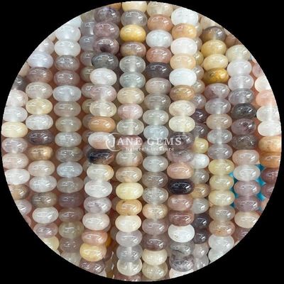 ธ อร์หินหล่อ ขนาดที่กําหนดเอง Rondelle Abacus รูปทรงหินหล่อ Opalite เซลล์ทอง ธ อร์หินหล่อ ธ อร์หล่อสําหรับการทําเครื่องประดับ
