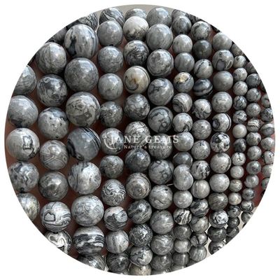 ขายปลีกหินธรรมชาติ jasper กลมหินอ่อน 8 มม Labradorite กลมหินอ่อน Rose Quartz กลมหินอ่อน spacers สําหรับเครื่องประดับ