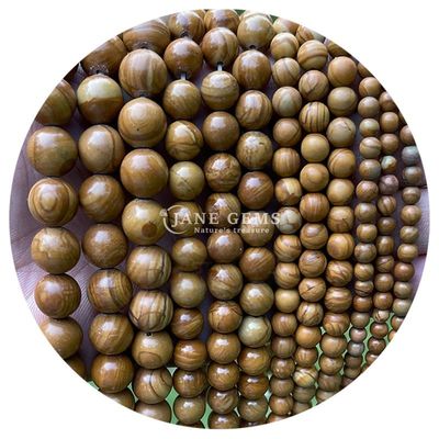 ขายปลีกหินธรรมชาติ กลมหินอ่อน 8 มม สีชมพู Zebra Jasper กลมหินอ่อน Tourmaline กลมหินอ่อน Spacers สําหรับเครื่องประดับ