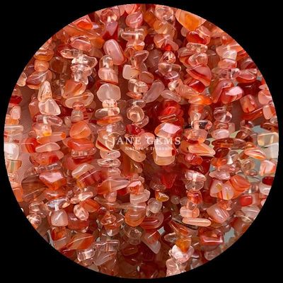 สีแดง Agate Gems กลีบ คริสตัลธรรมชาติ รูปทรงไม่เรียบ Chip หินหินหินหินหินหลุด