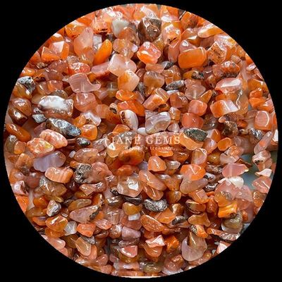 สีแดง Agate Gems กลีบ คริสตัลธรรมชาติ รูปทรงไม่เรียบ Chip หินหินหินหินหินหลุด