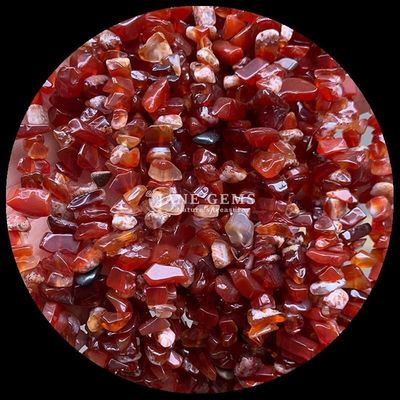 สีแดง Agate Gems กลีบ คริสตัลธรรมชาติ รูปทรงไม่เรียบ Chip หินหินหินหินหินหลุด