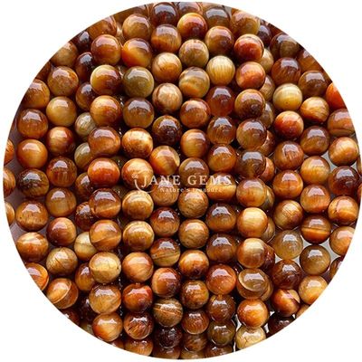 ขายปลีกหินธรรมชาติ ลูกบัวกลมลอย 8 มม ตาเสือ ลูกบัวลอย ดอกกุหลาบ ตาเสือแดง ลูกบัวกลม ระยะสําหรับเครื่องประดับ