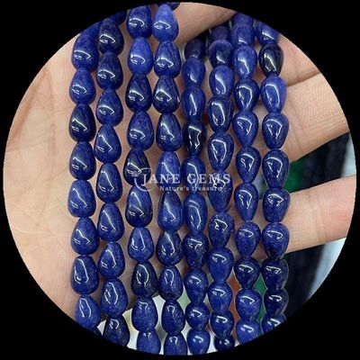 Lapis Lazuli สีเขียว Aventurine Gem Bead สีธรรมชาติ Crystal Water Drop Shape Stone สีหิน