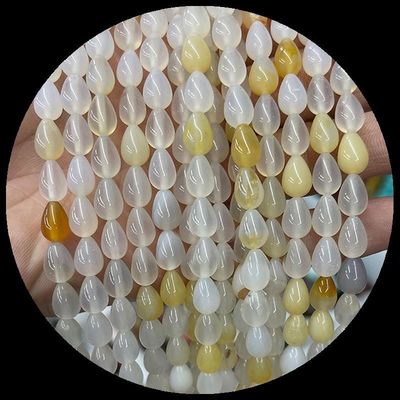 Lapis Lazuli สีเขียว Aventurine Gem Bead สีธรรมชาติ Crystal Water Drop Shape Stone สีหิน