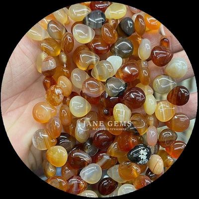 คาร์เนเลียน สีดํา Agate Gem Bead สีธรรมชาติ คริสตัลน้ํา ดรัปรูปร่างหิน