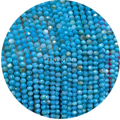 ขายปลีก ควาร์ทซ์หลายสี หินแท้ครึ่งมูลค่า ลูกบัวมีด้าน อุปกรณ์เสริม Shell Pearl Spacer สําหรับทําเครื่องประดับ