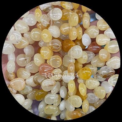ชาวอินเดีย Agate Topaz Gem Bead สีน้ํากระจกธรรมชาติ รูปทรงหิน สายกระจกโล่งสําหรับข้อมือ
