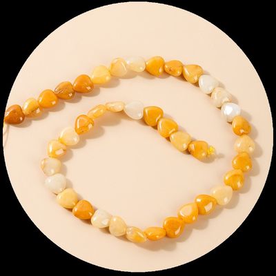 โรสควอตซ์ คาร์เนเลียนเพชรประดับ Natural Crystal Heart Shape หิน