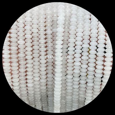 ลีมอนเจด อมาซอนิต เพชรประดับ Natural Crystal UFO Shape Stone Loose Bead Strands สําหรับข้อมือ