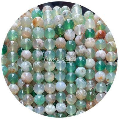 ทั่วไป Round Smooth Mix Agate Loose Beads Strand สําหรับ DIY เครื่องประดับ & งานฝีมือ Makin