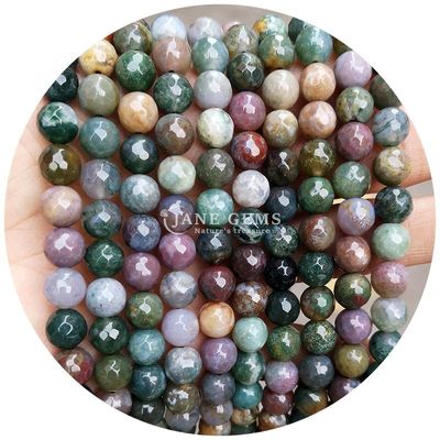 ทั่วไป Round Smooth Mix Agate Loose Beads Strand สําหรับ DIY เครื่องประดับ & งานฝีมือ Makin