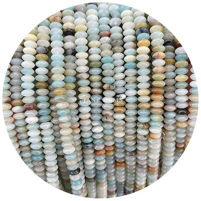 ของแท้ธรรมชาติเคลือบเรียบหินแท้กลมข้อมูลกระดาษ สาย DIY อุปกรณ์เสริมสําหรับเครื่องประดับของขวัญ