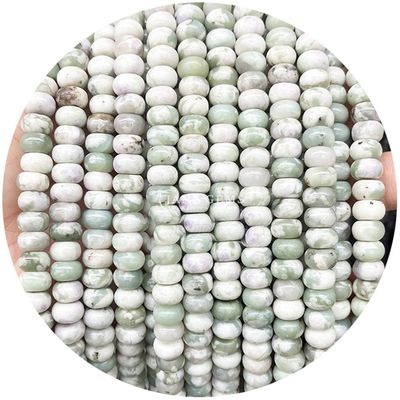 ของแท้ธรรมชาติเคลือบเรียบหินแท้กลมข้อมูลกระดาษ สาย DIY อุปกรณ์เสริมสําหรับเครื่องประดับของขวัญ