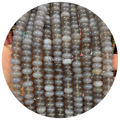 ของแท้ธรรมชาติเคลือบเรียบหินแท้กลมข้อมูลกระดาษ สาย DIY อุปกรณ์เสริมสําหรับเครื่องประดับของขวัญ