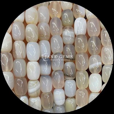 หินแท้ หินหิน Howlite Opalite Natural Crystal Gemstone Barrel Shape สายหินหินหินหินหินหินหินหินหิน