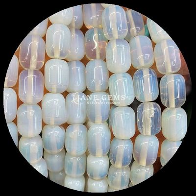 หินแท้ หินหิน Howlite Opalite Natural Crystal Gemstone Barrel Shape สายหินหินหินหินหินหินหินหินหิน