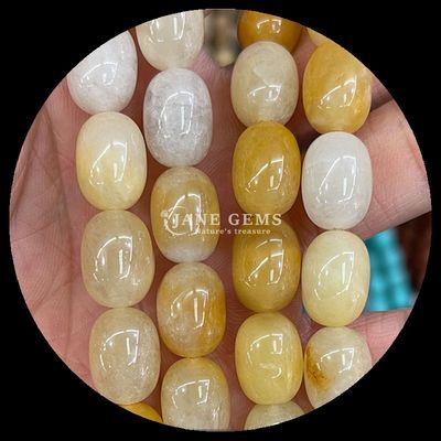 หินแท้ หินหิน Howlite Opalite Natural Crystal Gemstone Barrel Shape สายหินหินหินหินหินหินหินหินหิน