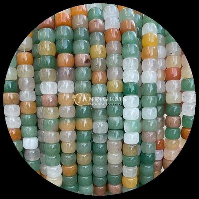 เพชรหินเขียว Aventurine หินสีม่วง หินแท้ธรรมชาติ หินแท้ แอปเปิ้ล Shape Loose Bead Strands สําหรับการทําเครื่องประดับ